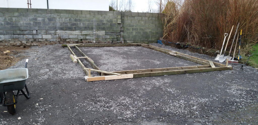 A Gravel Base with Wooden Planks — Alpha and Omega Refurbishment in Tuam, Galway