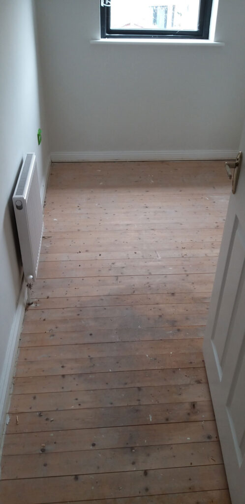 A Room Flooring Before Being Serviced — Alpha and Omega Refurbishment in Tuam, Galway