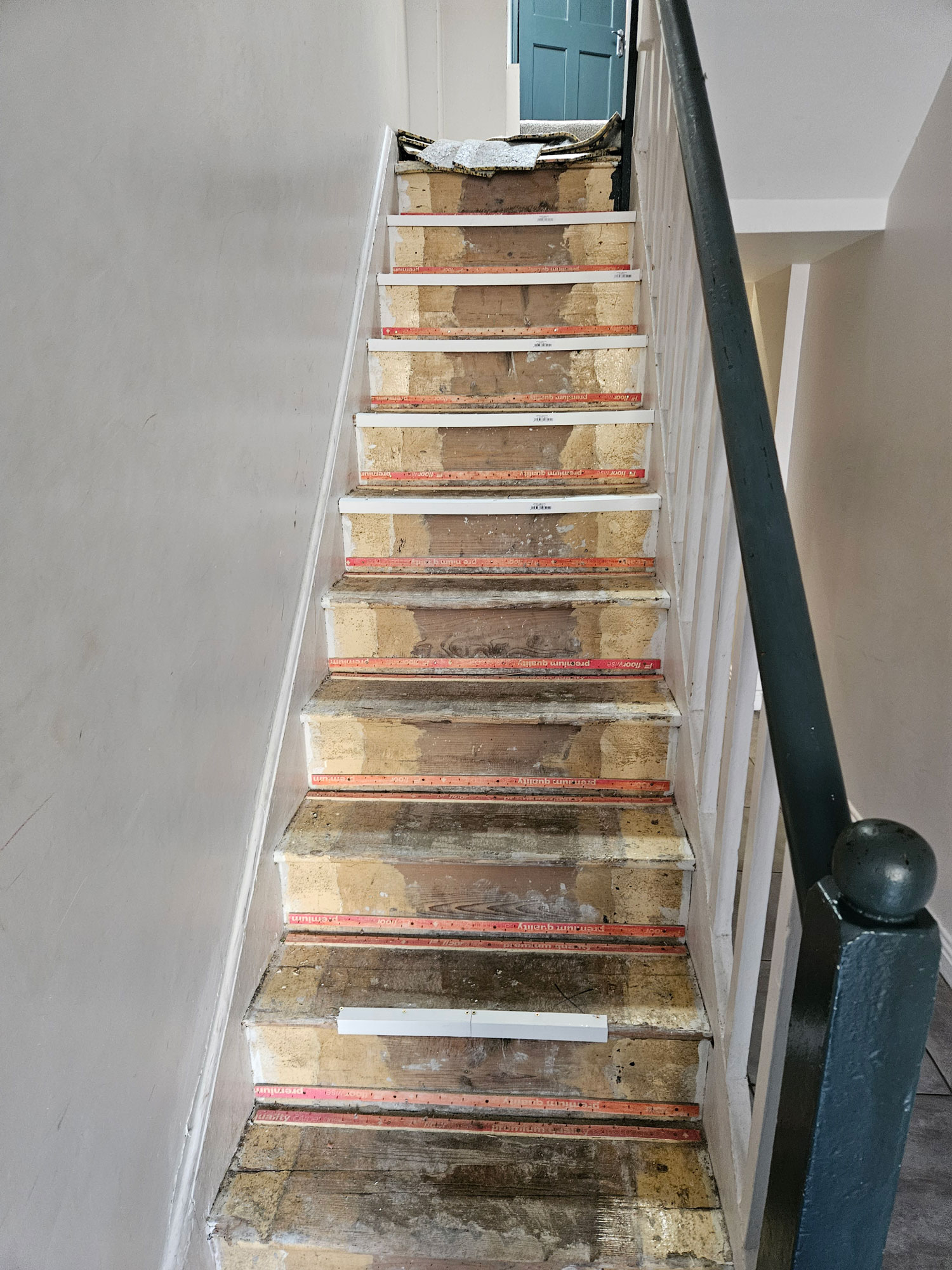 A Carpeted Stairs While Being Repaired — Alpha and Omega Refurbishment in Tuam, Galway