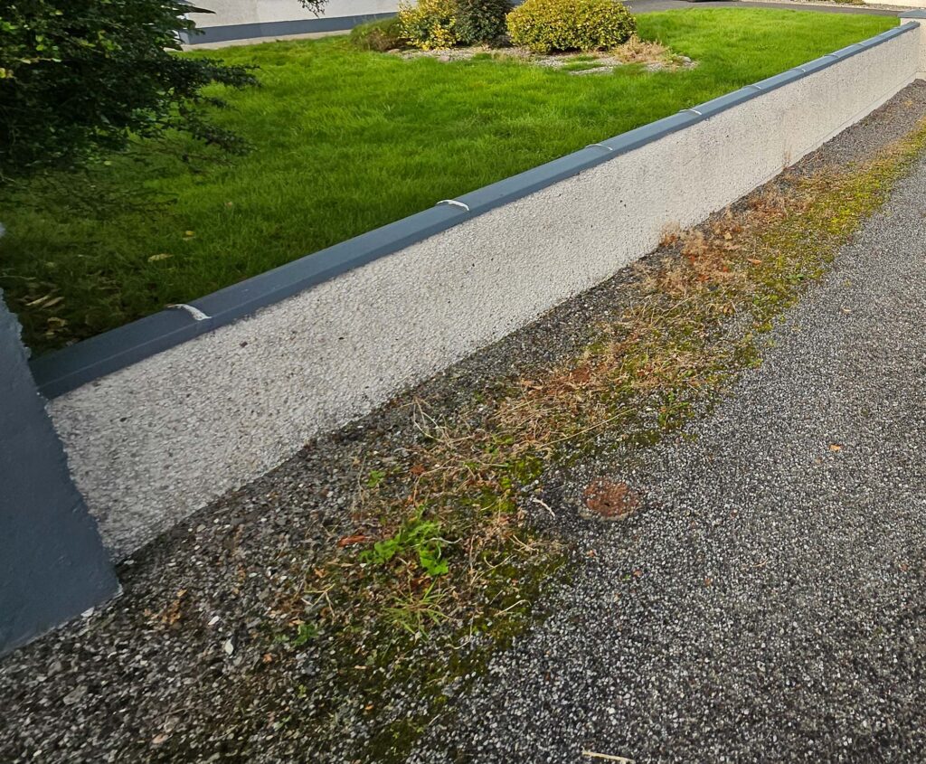 Blue Painted Wall Capping — Alpha and Omega Refurbishment in Tuam, Galway