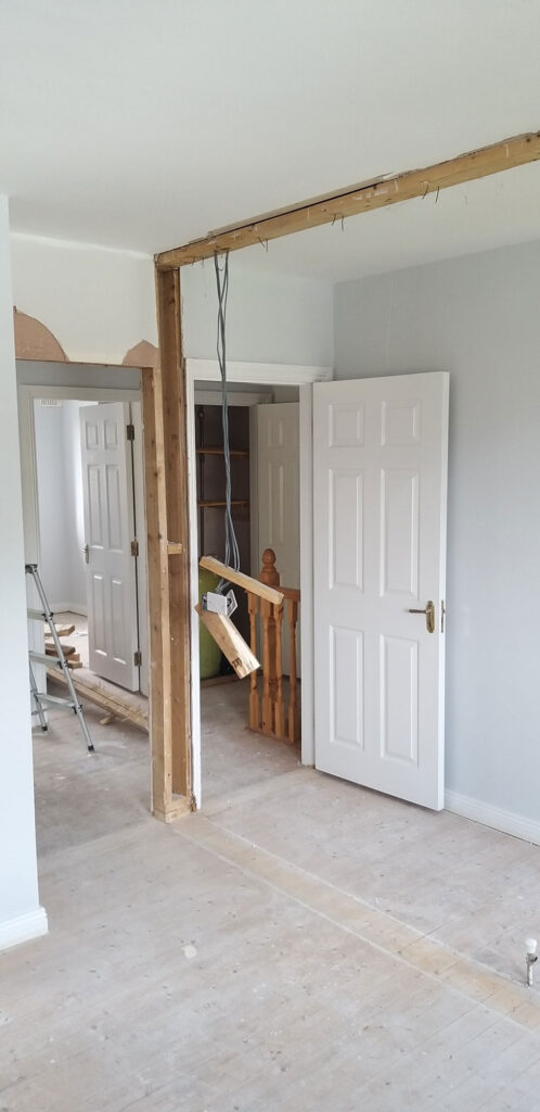 A Room Being Repaired — Alpha and Omega Refurbishment in Tuam, Galway