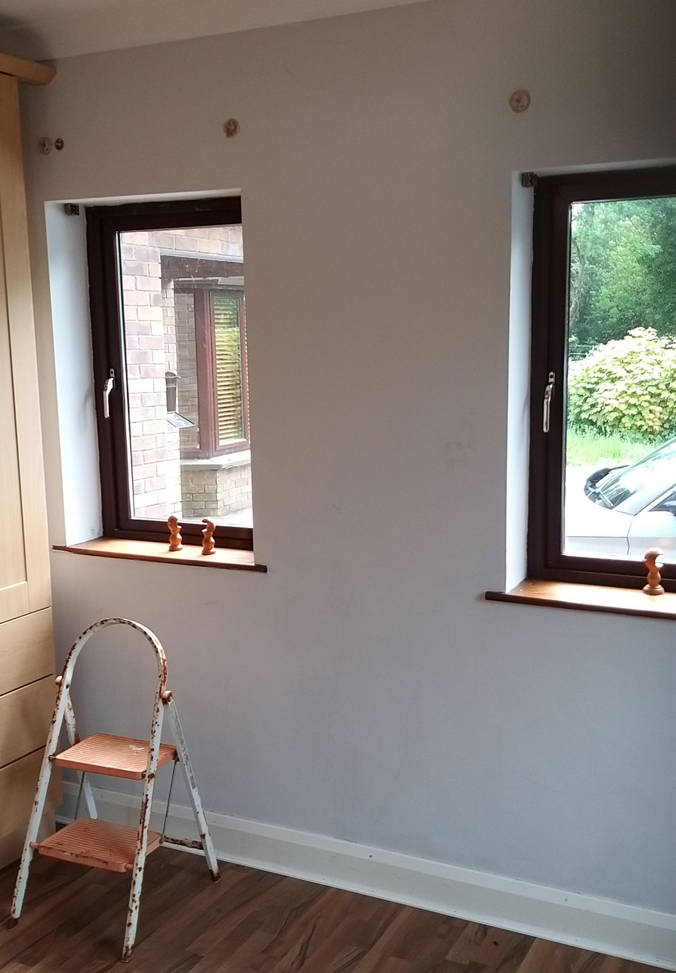 A Room Wall Before Painting — Alpha and Omega Refurbishment in Tuam, Galway